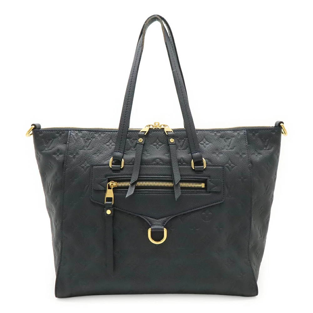 LOUIS VUITTON Empreinte Lumineuse Tote Bag Leather Infini Black